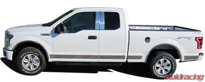 Quality Automotive Accessories 12-Piece Stainless Steel Wheel Well Accent Trim Ford F-150 2-Door 4-Door 2015-2017 - WQ55308