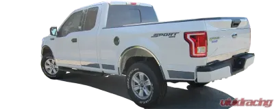 Quality Automotive Accessories 12-Piece Stainless Steel Wheel Well Accent Trim Ford F-150 2-Door 4-Door 2015-2017 - WQ55308