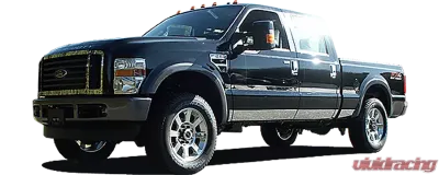 Quality Automotive Accessories 2-Piece Chrome Plated ABS plastic Mirror Cover Set Ford F-250 & F-350 Super Duty 2-Door 4-Door 2008-2016 - MC48323
