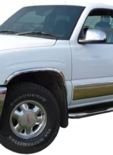 Quality Automotive Accessories 10-Piece Stainless Steel Rocker Panel Trim Upper Kit GMC Sierra 4-Door 1999-2006                                     - TH39282 - Image 2