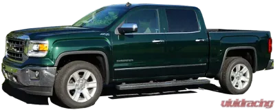 Quality Automotive Accessories 4-Piece Molded Stainless Steel Wheel Well Fender Trim Molding GMC Sierra 2-Door 4-Door 1500 LD only 2014-2017 - WZ54285