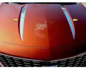 Quality Automotive Accessories 2-Piece Stainless Steel Hood Accent Trim Cadillac XT4 4-Door SUV 2019-2022