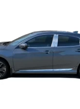 Quality Automotive Accessories 1-Piece Stainless Steel Rear Deck Trim Trunk Lid Accent Honda Civic 4-Door Hatchback 2016-2021                                     - RD16214 - Image 2