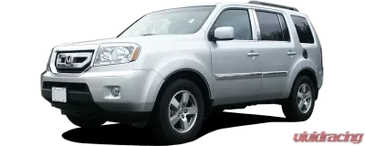 Quality Automotive Accessories 1-Piece Stainless Steel Front Grille Accent Trim Honda Pilot 4-Door SUV 2009-2011 - SG29260