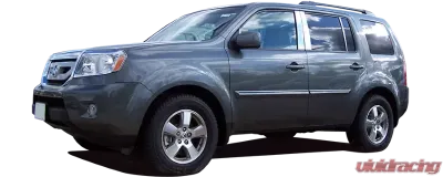 Quality Automotive Accessories 1-Piece Stainless Steel Front Grille Accent Trim Honda Pilot 4-Door SUV 2009-2011 - SG29260