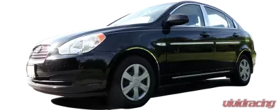 Quality Automotive Accessories 4-Piece Stainless Steel Wheel Well Accent Trim Hyundai Accent 4-Door Sedan 2006-2011 - WQ27365