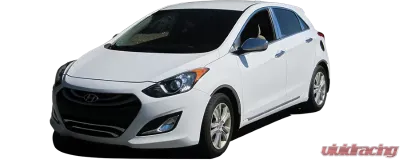 Quality Automotive Accessories 4-Piece Stainless Steel Wheel Well Accent Trim Hyundai Elantra 4-Door GT Hatchback 2013-2017 - WQ13345