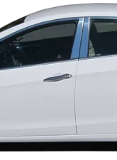 Quality Automotive Accessories 4-Piece Stainless Steel Wheel Well Accent Trim Hyundai Elantra 4-Door GT Hatchback 2013-2017                                     - WQ13345 - Image 3