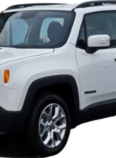 Quality Automotive Accessories 2-Piece Chrome Plated ABS plastic Mirror Cover Set Jeep Renegade 4-Door SUV 2015-2022                                     - MC55071 - Image 2