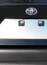 Quality Automotive Accessories 1-Piece Stainless Steel License Plate Bezel Toyota Rav4 4-Door SUV 2019-2022                                     - LP19180 - Image 2