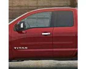 Quality Automotive Accessories 2-Piece Chrome Plated ABS plastic Mirror Cover Set Nissan Titan 4-Door 2016-2022