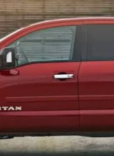 Quality Automotive Accessories 2-Piece Chrome Plated ABS plastic Mirror Cover Set Nissan Titan 4-Door 2016-2022                                     - MC17520 - Image 2