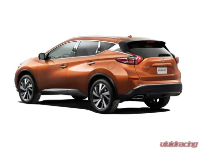 Quality Automotive Accessories 10-Piece Stainless Steel Pillar Post Trim Nissan Murano 4-Door SUV 2015-2022 - PP15593