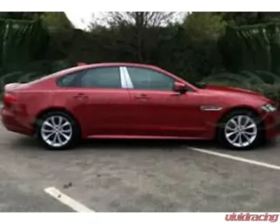 Quality Automotive Accessories 8-Piece Stainless Steel Pillar Post Trim Jaguar XF 4-Door Sedan 2016-2022 - PP16099