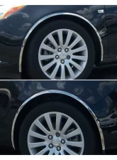 Quality Automotive Accessories 4-Piece Molded Stainless Steel Wheel Well Fender Trim Molding Buick Regal 4-Door Sedan 2011-2013                                     - WZ51575 - Image 3