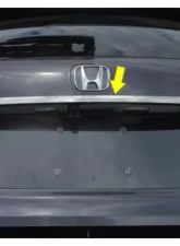 Quality Automotive Accessories 1-Piece Stainless Steel Rear Deck Trim Trunk Lid Accent Honda Pilot 4-Door SUV 2016-2022                                     - RD16260 - Image 2