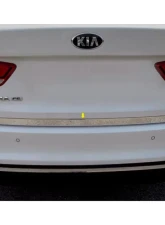Quality Automotive Accessories 1-Piece Stainless Steel Rear Deck Trim Trunk Lid Accent Kia Optima 4-Door Sedan 2016-2020                                     - RD16805 - Image 2