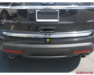 Quality Automotive Accessories 1-Piece Stainless Steel Rear Deck Trim Trunk Lid Accent Ford Explorer 4-Door SUV 2020-2022 - RD60330