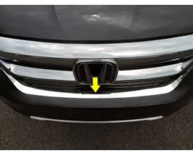 Quality Automotive Accessories 1-Piece Stainless Steel Front Grille Accent Trim Honda Pilot 4-Door SUV 2016-2022