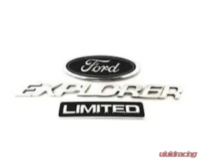 Quality Automotive Accessories 16-Piece Stainless Steel EXPLORER Lower Door Letter Insert Ford Explorer 4-Door SUV 2020-2022 - SGR60330
