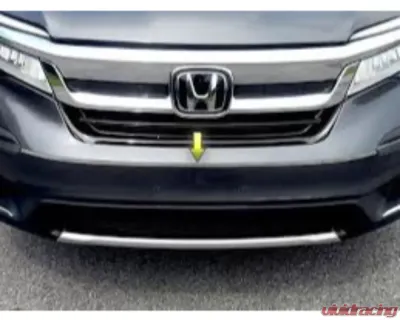 Quality Automotive Accessories 1-Piece Stainless Steel Front Grille Accent Trim Honda Pilot 4-Door SUV 2016-2022 - SGT16260