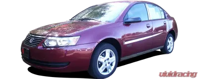 Quality Automotive Accessories 2-Piece Stainless Steel Logo emblem Saturn Ion 4-Door Sedan 2005-2007 - SGR45411