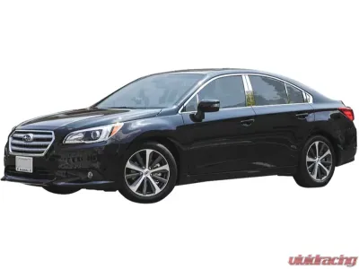 Quality Automotive Accessories 10-Piece Stainless Steel Pillar Post Trim Subaru Legacy 4-Door Sedan 2015-2019 - PP15448