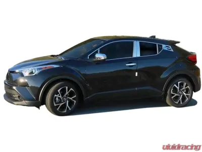 Quality Automotive Accessories 6-Piece Stainless Steel Door Handle Accent Trim Toyota C-HR 4-Door Crossover SUV 2018-2022 - DH18140