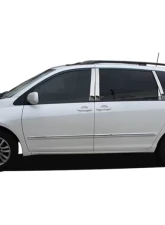 Quality Automotive Accessories 1-Piece Stainless Steel License Bar Above plate accent Trim Toyota Sienna 4-Door Minivan 2004-2009                                     - LB24150 - Image 2