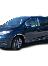 Quality Automotive Accessories 4-Piece Stainless Steel Wheel Well Accent Trim Toyota Sienna 4-Door Minivan 2011-2020                                     - WQ11150 - Image 2