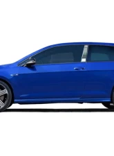 Quality Automotive Accessories 6-Piece Stainless Steel Rocker Panel Trim Full Kit Volkswagen Golf 2-Door Hatchback GTI VR6 1995-1995                                     - TH95620 - Image 2