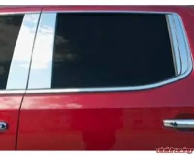 Quality Automotive Accessories 12-Piece Stainless Steel Window Trim Package Chevrolet Silverado 4-Door 1500 Crew Cab 2019-2022 - WP59171