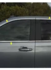 Quality Automotive Accessories 12-Piece Stainless Steel Window Trim Package Chevrolet Silverado 4-Door 1500 Double Cab 2019-2022                                     - WP59176 - Image 2