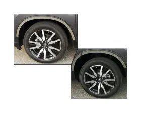 Quality Automotive Accessories 6-Piece Stainless Steel Wheel Well Accent Trim Honda Pilot 4-Door SUV 2016-2022
