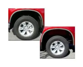 Quality Automotive Accessories 6-Piece Stainless Steel Wheel Well Accent Trim Chevrolet Silverado 2-Door 4-Door 1500 2019-2022