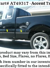 Quality Automotive Accessories 12-Piece Stainless Steel Body Side Molding Accent Trim Ford F-150 4-Door Crew Cab 5?5? bed w/Flares 2009-2010                                     - AT49317 - Image 7