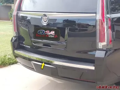 Quality Automotive Accessories 1-Piece Stainless Steel Rear Bumper Trim Accent Cadillac Escalade 4-Door SUV 2015-2020 - BI55255
