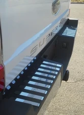 Quality Automotive Accessories 18-Piece Stainless Steel Rear Bumper Trim Accent Ford F-250 & F-350 Super Duty 2-Door 4-Door Regular Cab 8' Bed 2017-2022                                     - BI57320 - Image 7