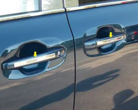 Quality Automotive Accessories 4-Piece Stainless Steel Door Handle Accent Trim Toyota Sienna 4-Door Minivan 2011-2020