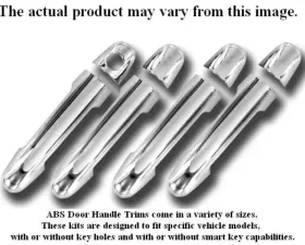 Quality Automotive Accessories 8-Piece Chrome Plated ABS plastic Door Handle Cover Kit Hyundai Sonata 4-Door Sedan 2011-2014