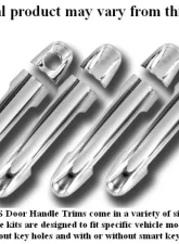 Quality Automotive Accessories 8-Piece Chrome Plated ABS plastic Door Handle Cover Kit Toyota Rav4 4-Door SUV 2013-2018                                     - DH13181 - Image 4