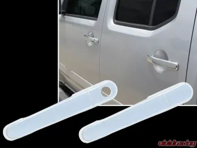 Quality Automotive Accessories 8-Piece Chrome Plated ABS plastic Door Handle Cover Kit Nissan Frontier 4-Door Crew Cab 2005-2021 - DH25515