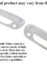 Quality Automotive Accessories 2-Piece Stainless Steel Door Handle Accent Trim Chevrolet Camaro 2-Door Targa Top Liftback Coupe Convertible 1993-1997                                     - DH36100 - Image 3