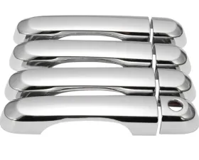 Quality Automotive Accessories 8-Piece Chrome Plated ABS plastic Door Handle Cover Kit Jeep Renegade 4-Door SUV 2015-2022