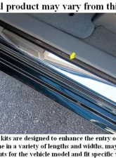 Quality Automotive Accessories 2-Piece Stainless Steel Door Sill trim Ford F-150 2-Door 1992-1992                                     - DS17308-1 - Image 3