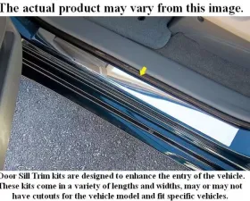Quality Automotive Accessories 2-Piece Stainless Steel Door Sill trim Buick LaCrosse 4-Door Sedan 2005-2009