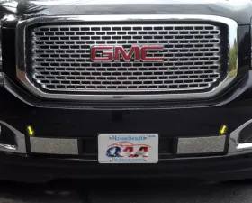 Quality Automotive Accessories 2-Piece Stainless Steel Front Bumper Trim GMC Yukon 4-Door SUV 2015-2020