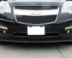 Quality Automotive Accessories 2-Piece Stainless Steel Front Vent Trim Chevrolet Equinox 4-Door SUV 2010-2015
