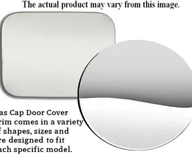 Quality Automotive Accessories 1-Piece Stainless Steel Gas Door Cover Trim Cadillac Eldorado 2-Door Coupe 1989-1991