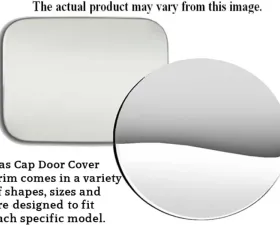 Quality Automotive Accessories 1-Piece Stainless Steel Gas Door Cover Trim Lincoln Town Car 4-Door Sedan 1998-2011